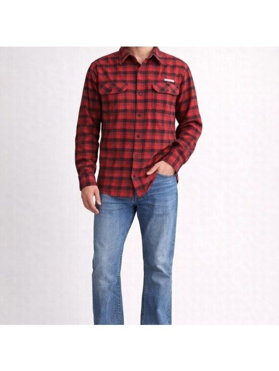 Columbia Other - Columbia Red Plaid Long Sleeve Button Down Collared Regular Fit Size M Outdoor